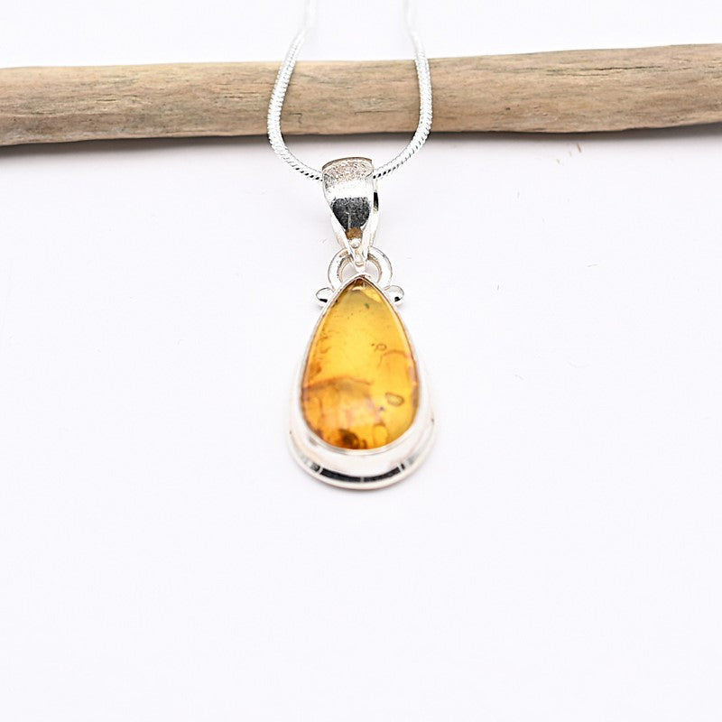 Pendentif "Renforcement" en Ambre, ARGENT 925 : AMB2