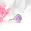 Bague "Sagesse" en Améthyste & Argent 925 - Unique