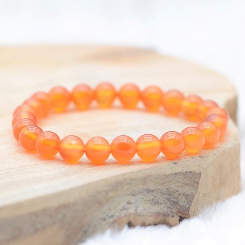 Bracelet "Ancrage Doux" en Cornaline - lespierresdubienetre