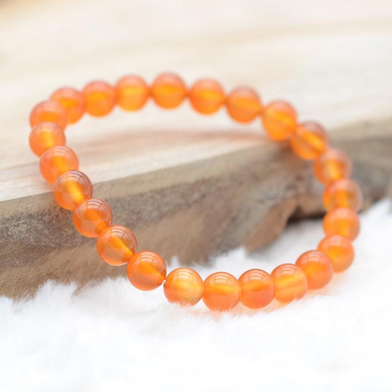 Bracelet "Ancrage Doux" en Cornaline - lespierresdubienetre