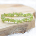 Bracelet "Atténuation" en Péridot Chip