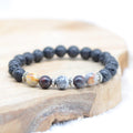 Bracelet "Confiance en soi" en Jaspe Breschia & Fancy