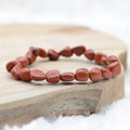Bracelet roulé "Protecteur" en Jaspe Rouge