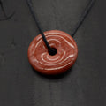 Pendentif Donut "Protecteur" en Jaspe Rouge