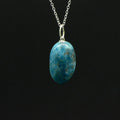 Pendentif "Motivation" Roulé en Apatite Bleue