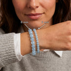 Bracelet "Bonheur" en Aigue-Marine
