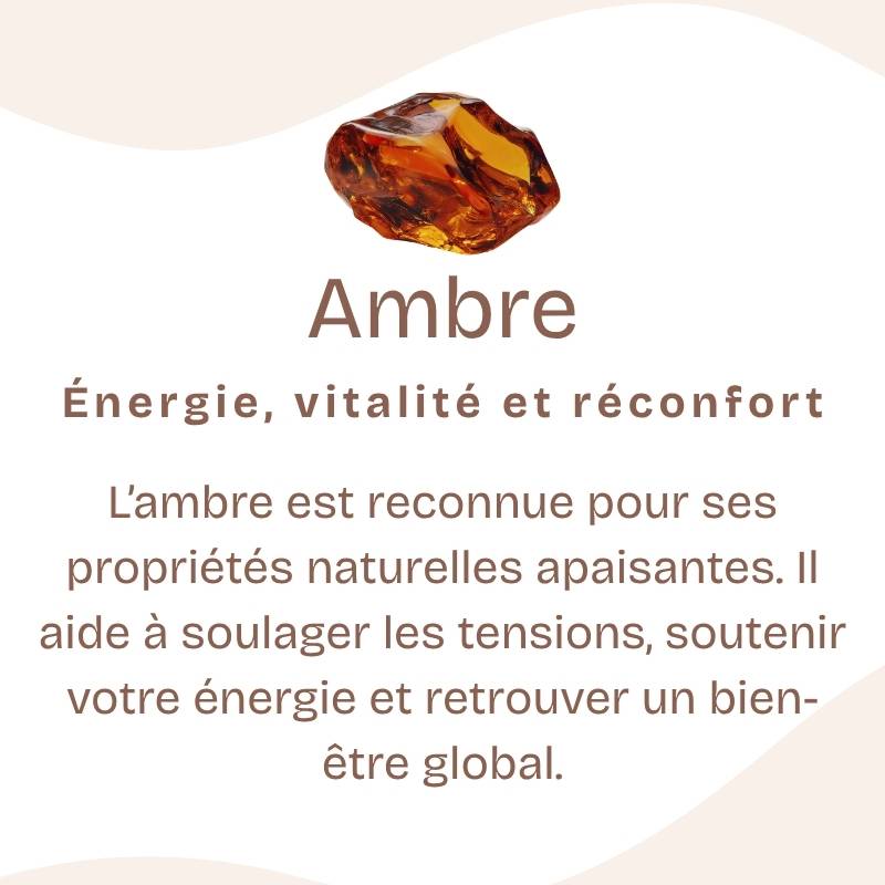 Pendentif "Renforcement" en Ambre, ARGENT 925 : AMB3