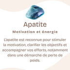 [MODÈLE UNIQUE] Bracelet "Motivation" en Apatite Bleue & Argent 925 - Pièce de Bijouterie - REF8