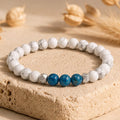 Bracelet "Minceur" En Apatite et Howlite
