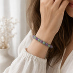 Bracelet "Bien-Être" Mix en Améthyste et Aventurine