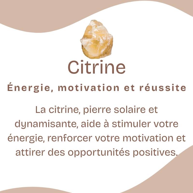 Porte-clés "Réussite" en Citrine