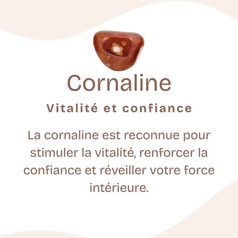 Bracelet "Ancrage Doux" en Cornaline Chip