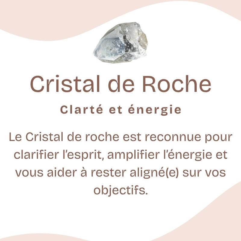 Pendentif Donut "Amplificateur" en Cristal de Roche