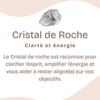 Pendentif "Amplificateur" roulé en Quartz (Cristal de Roche)