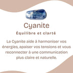 Bracelet "Accord" en Cyanite Bleue Naturelle Foncée