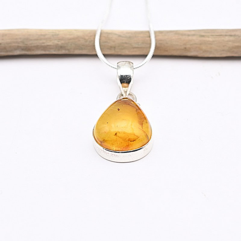 Pendentif "Renforcement" en Ambre, ARGENT 925 : AMB9