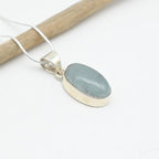 Pendentif "Bonheur" Aigue-Marine et ARGENT 925 : AIG1