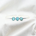 [MODÈLE UNIQUE] Bracelet "Motivation" en Apatite Bleue & Argent 925 - Pièce de Bijouterie - REF8