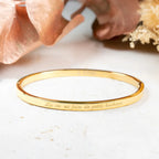 Bracelet "La vie est faite de petits bonheurs", fête des mères en acier inoxydable Doré