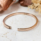 Bracelet "Amour de ma vie", fête des mères en acier inoxydable rose gold