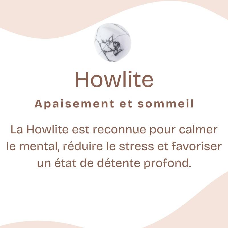 Bracelet roulé "Patience" en Howlite