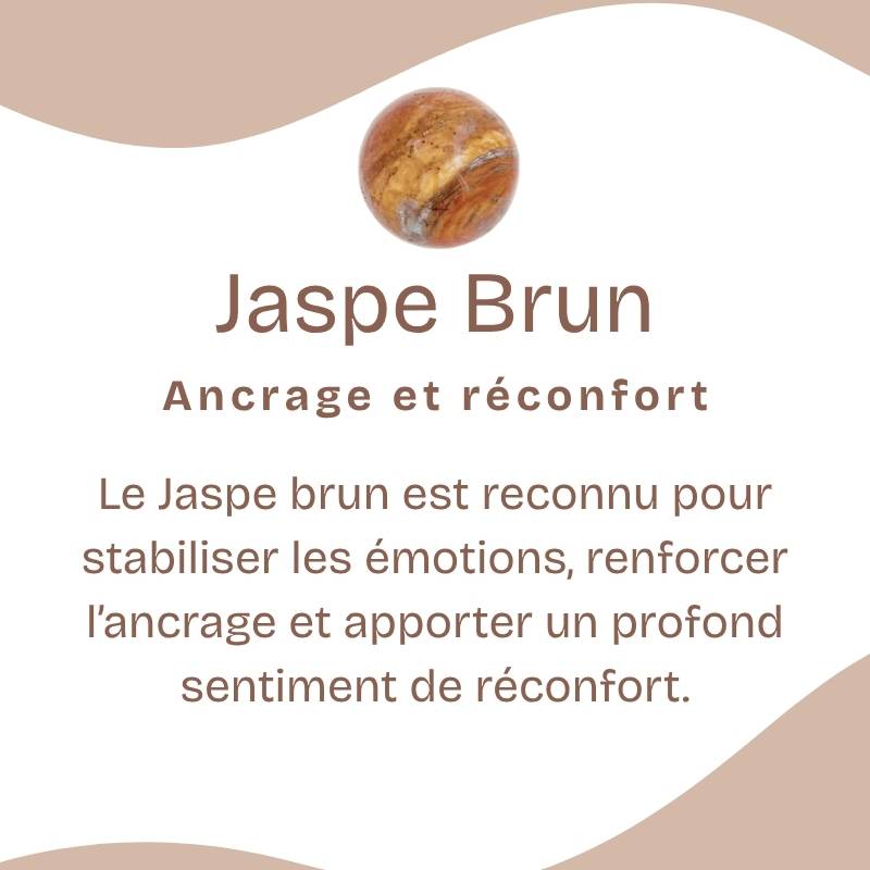 Bracelet Boho "Perle de Soulagement" en Jaspe