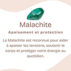 Pendentif "Paix" Malachite et Argent 925 : Mala7