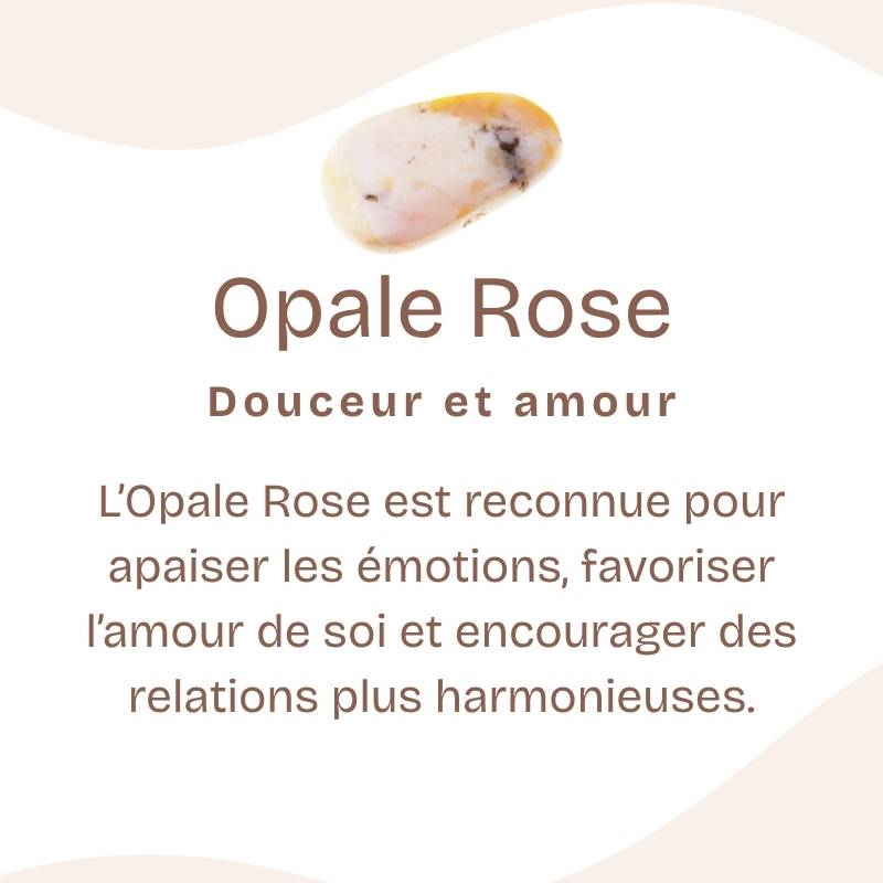 Bracelet "Douceur" en Opale Rose