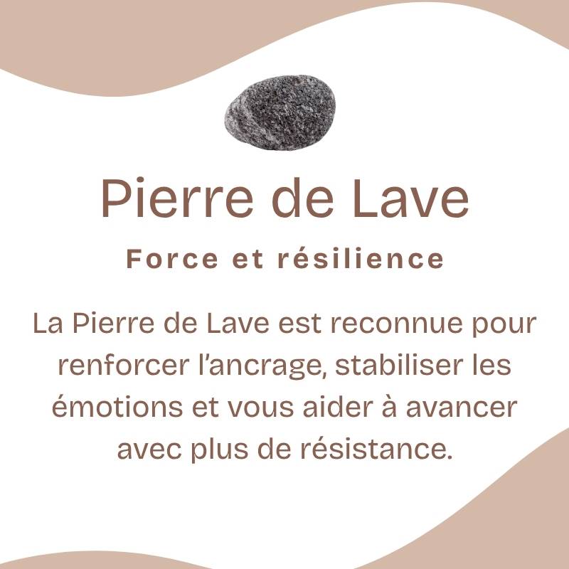 Bracelet "Reconstruction" en Pierre de Lave