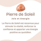 Bracelet "Optimisme" en Pierre de Soleil à facettes