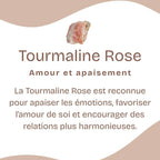 Bracelet "Absorption" en Tourmaline Rose à facettes