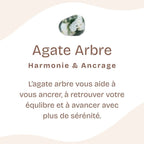 Bracelet "Vibration" en Agate Arbre