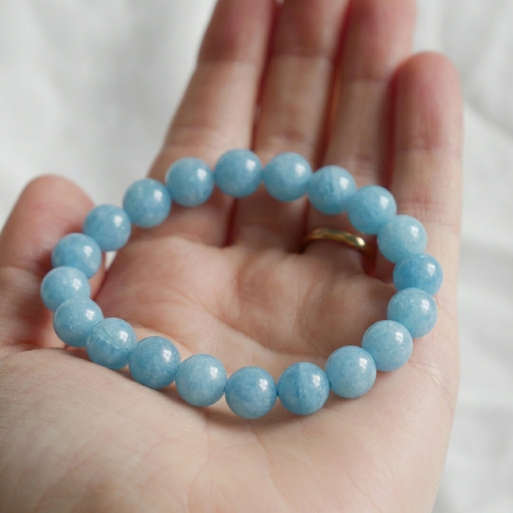 Bracelet "Accord" en Cyanite Bleue Naturelle Clair
