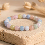 Bracelet "Attirance" en Morganite & Aigue-Marine