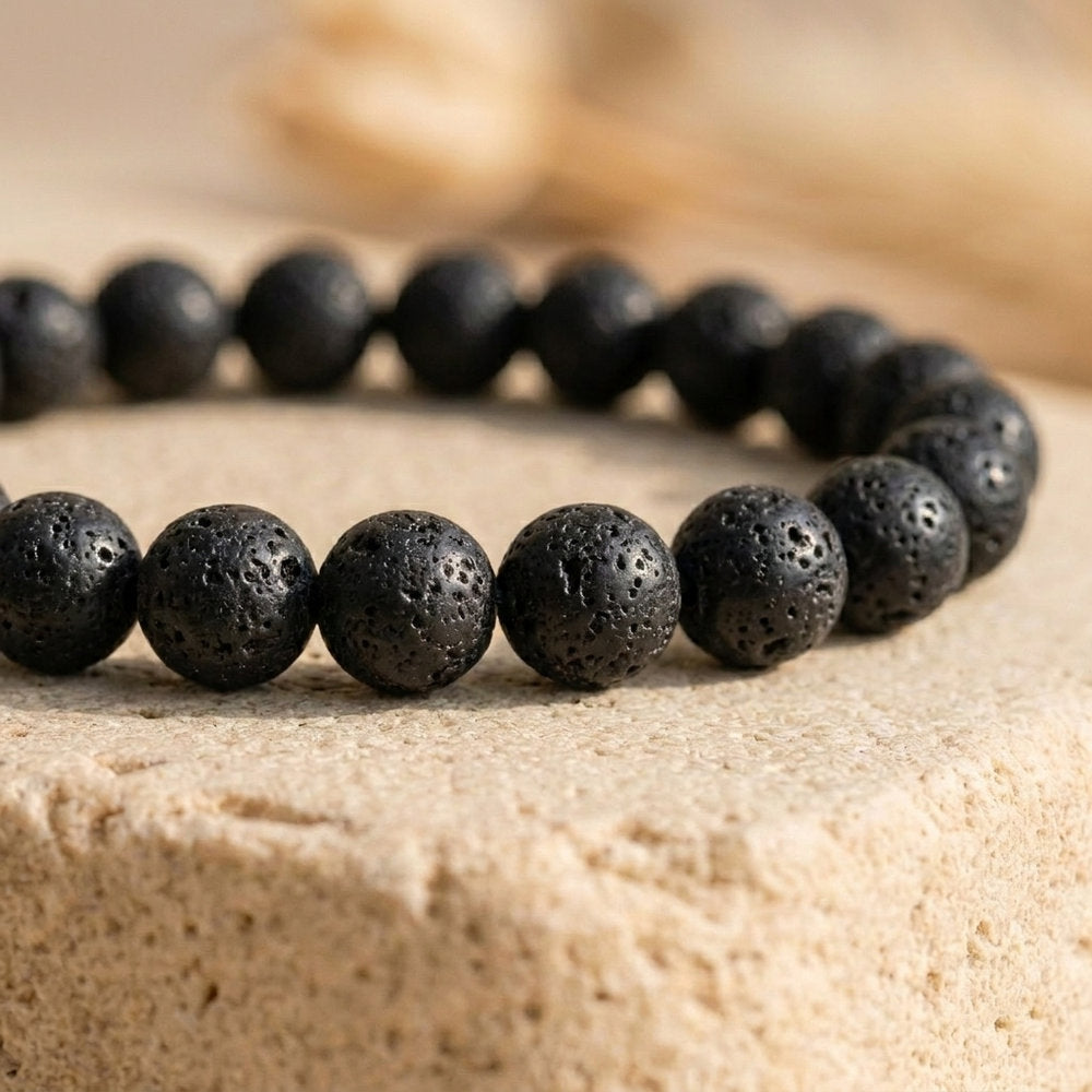 Bracelet "Reconstruction" en Pierre de Lave