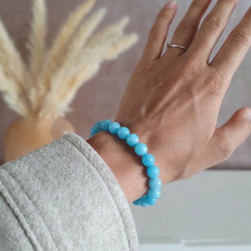 Bracelet "Accord" en Cyanite Bleue Naturelle Clair