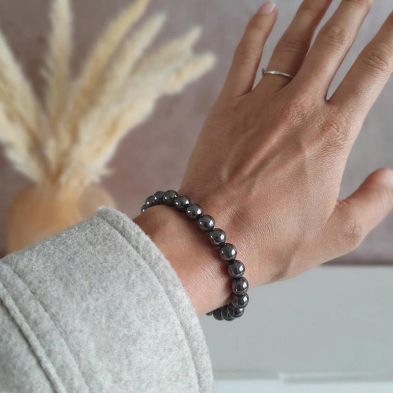 Bracelet "Dissipation" en Hématite