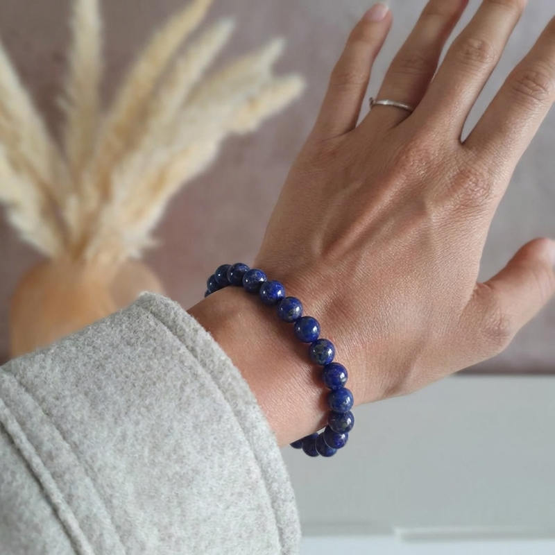 Bracelet "Contrôle" en Lapis Lazuli