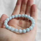 Bracelet "Bonheur" en Aigue-Marine