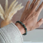 Bracelet "Courage" en Agate Mousse