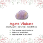 Vertus de la pierre : Agate Violette