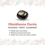 Vertus de la pierre : Obsidienne Doree