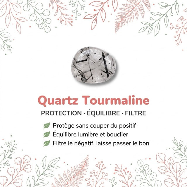 Vertus de la pierre : Quartz Tourmaline