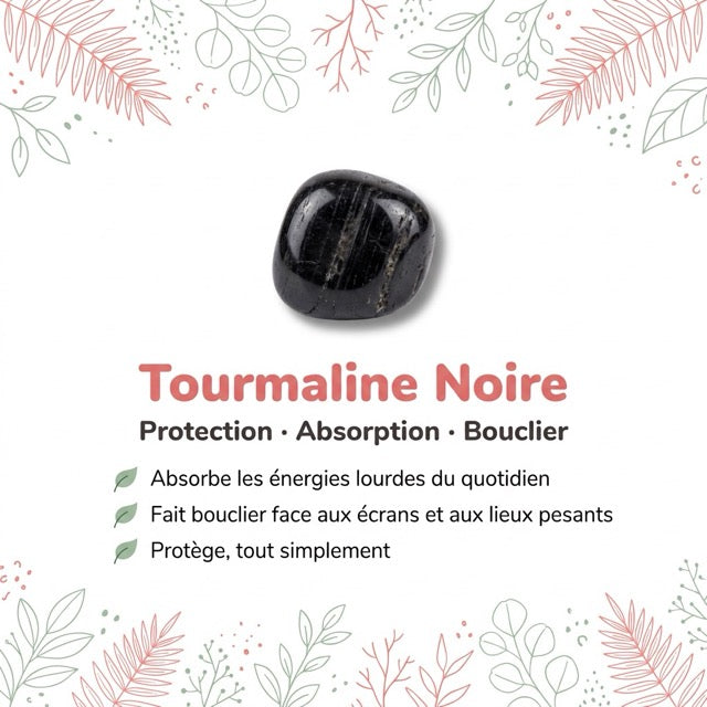 Vertus de la pierre : Tourmaline Noire