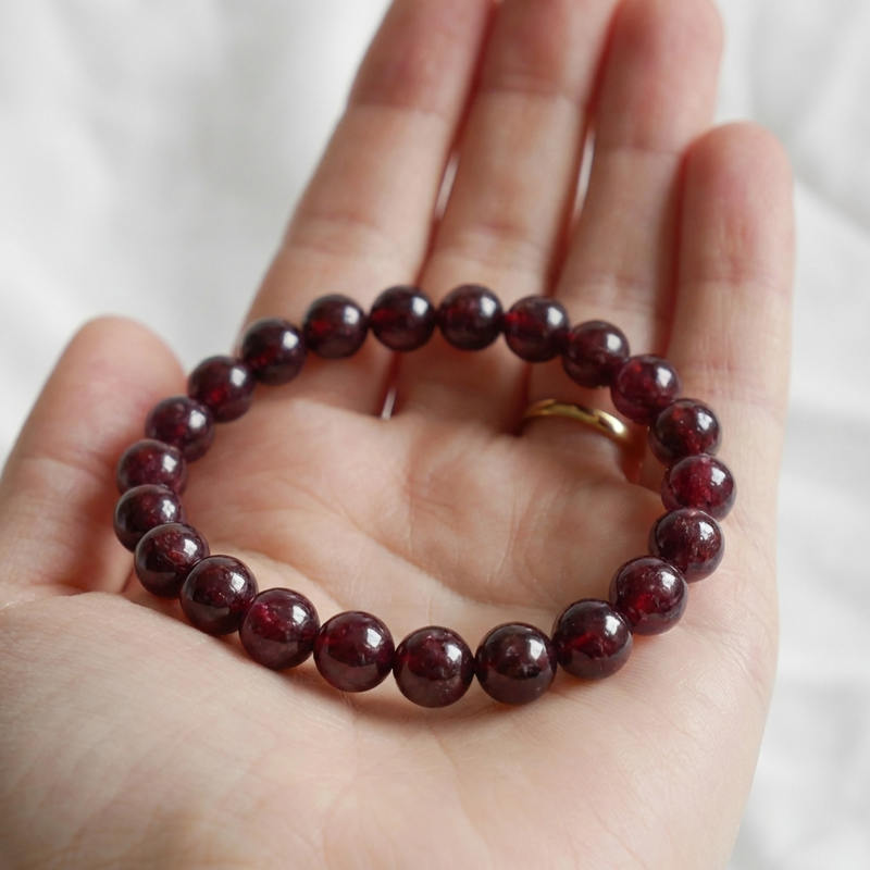 Bracelet "Assurance" en Grenat