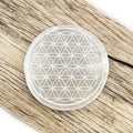 Fleur de Vie en Sélénite - Purifiez et Rechargez Vos Bijoux