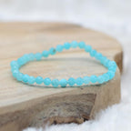 Bracelet "Apaisement" en Amazonite du Brésil à facettes - lespierresdubienetre