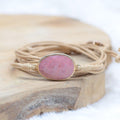 Bracelet Boho "Absorption" en Tourmaline Rose