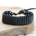 Bracelet Boho "Force" en Onyx
