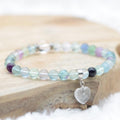 Bracelet "Concentration" Coeur en Fluorine